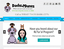 Tablet Screenshot of dachs2danes.com